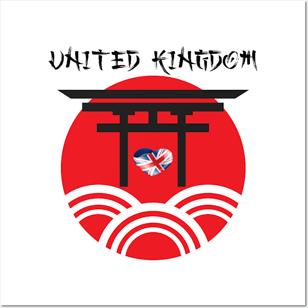 United Kingdom sport team in Tokyo Wall Art by ArtDesignDE